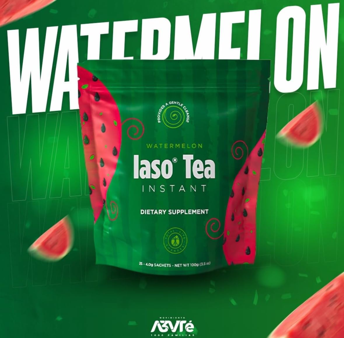 Watermelon Iaso® Instant Tea - 25 Sachets 1 month supply