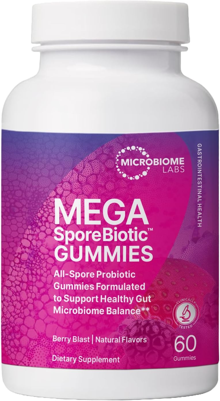 MegaSporeBiotic Probiotics for Women & Men - Spore Based Probiotic Nutritional Supplements for Digestive & Gut Health Support