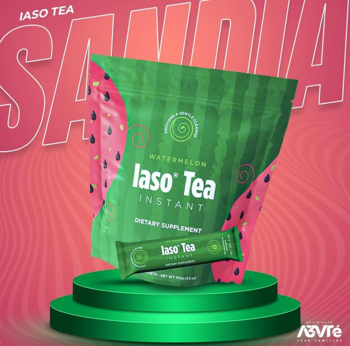 Watermelon Iaso® Instant Tea - 25 Sachets 1 month supply