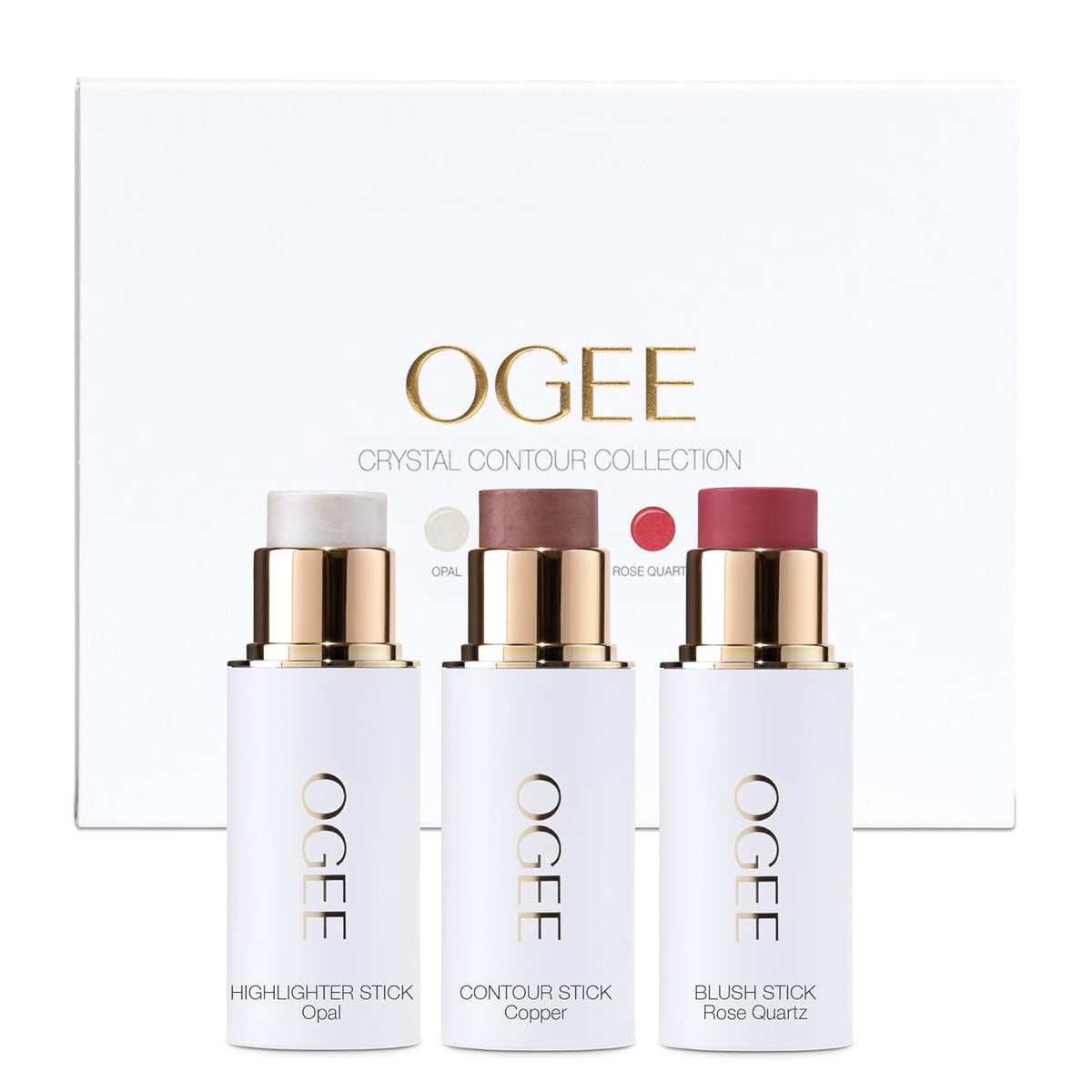 OGEE Contour Collection - COPPER, ROSE QUARTZ, OPAL