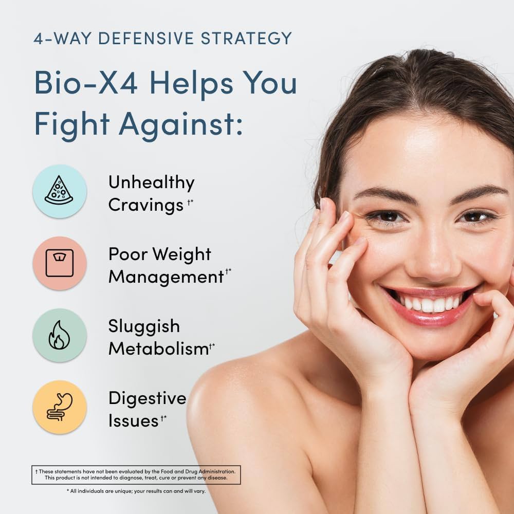 Nucific Bio-X4 4-in-1 Weight Management Probiotic Supplement, 90 Count