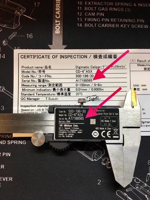 Mitutoyo 6-Inch Digital Measuring Caliper With Calibration Certificate