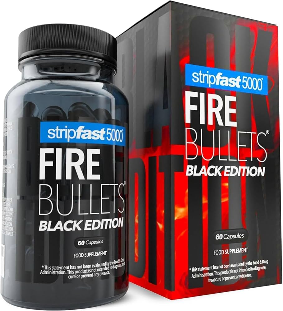 stripfast5000 Fire Bullets Black Edition Max Strength for Women and Men Strip Fast 5000