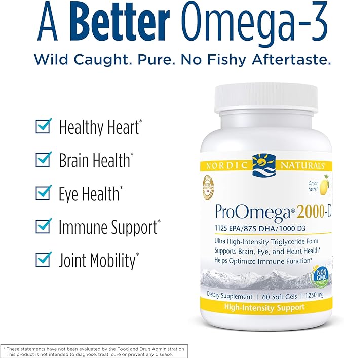 Nordic Naturals ProOmega 2000D, Lemon Flavor