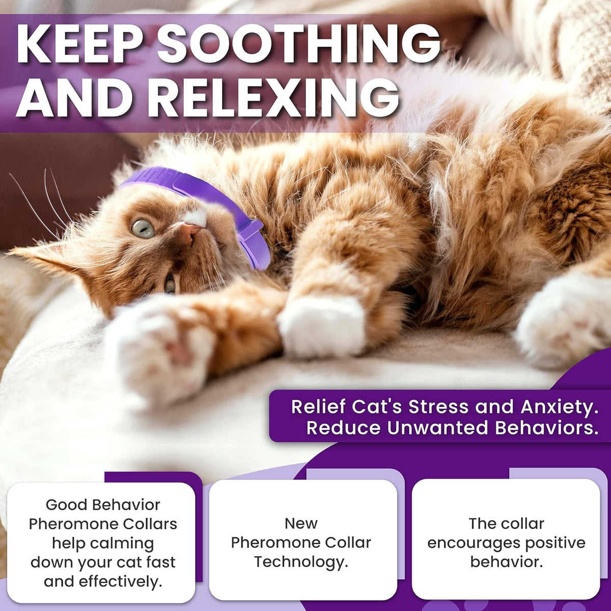 Cat Calming collar 4 pack