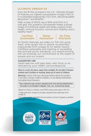 Nordic Naturals Ultimate Omega 2X, Lemon Flavor