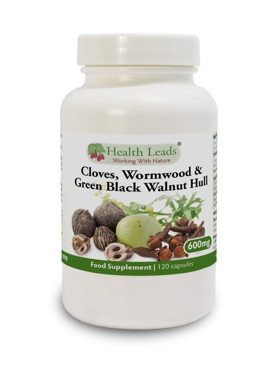 Health Leads Cloves, Wormwood & Green Black Walnut Hull 600mg - 120 capsules