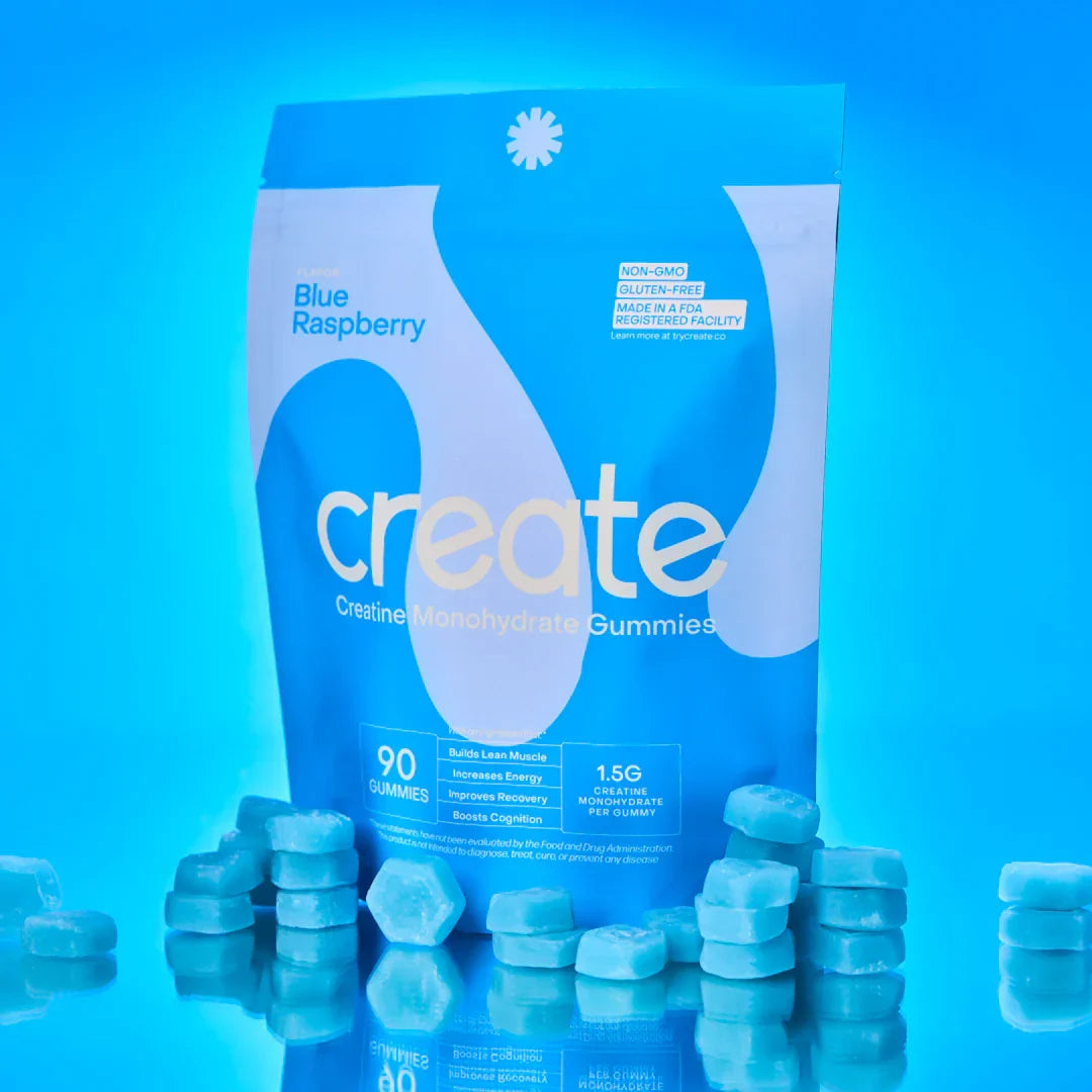 Create Creatine gummies Blue Raspberry | monohydrate gummies