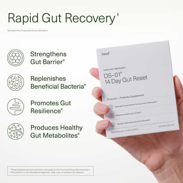 DS-01 14 Day Gut Reset - Prebiotic and Probiotic for Women & Men