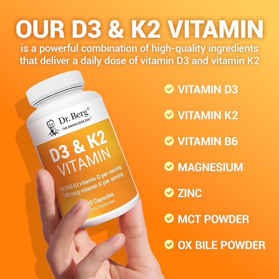 Dr Berg Vitamin D3 & K2 Multivitamin Magnesium