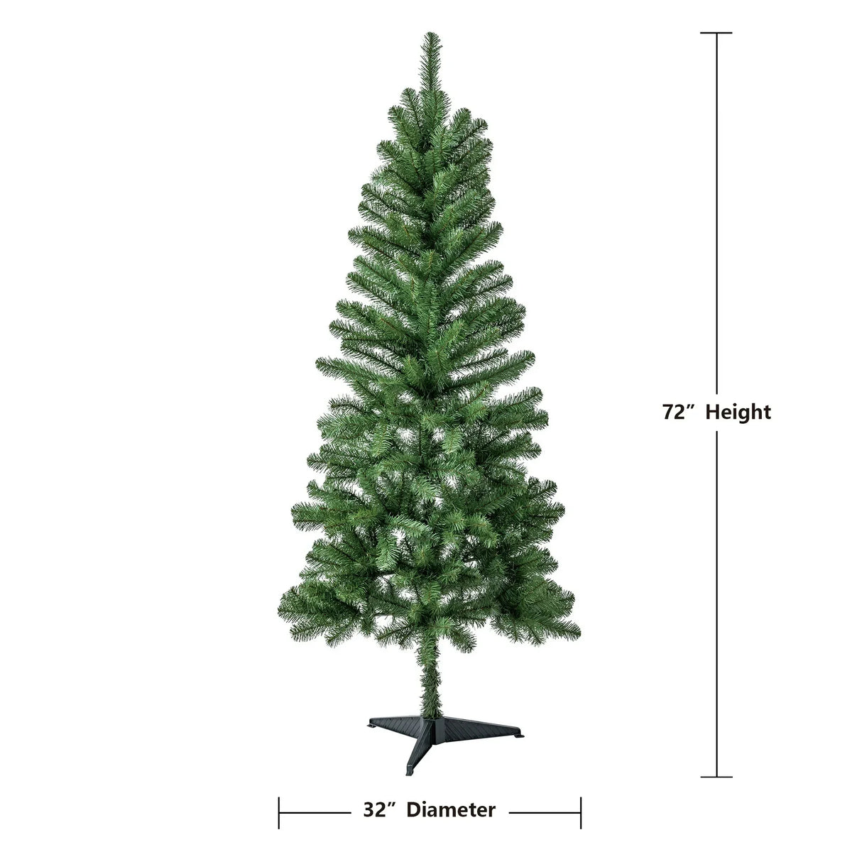 Green Artificial Christmas Tree 6' Wesley Pine