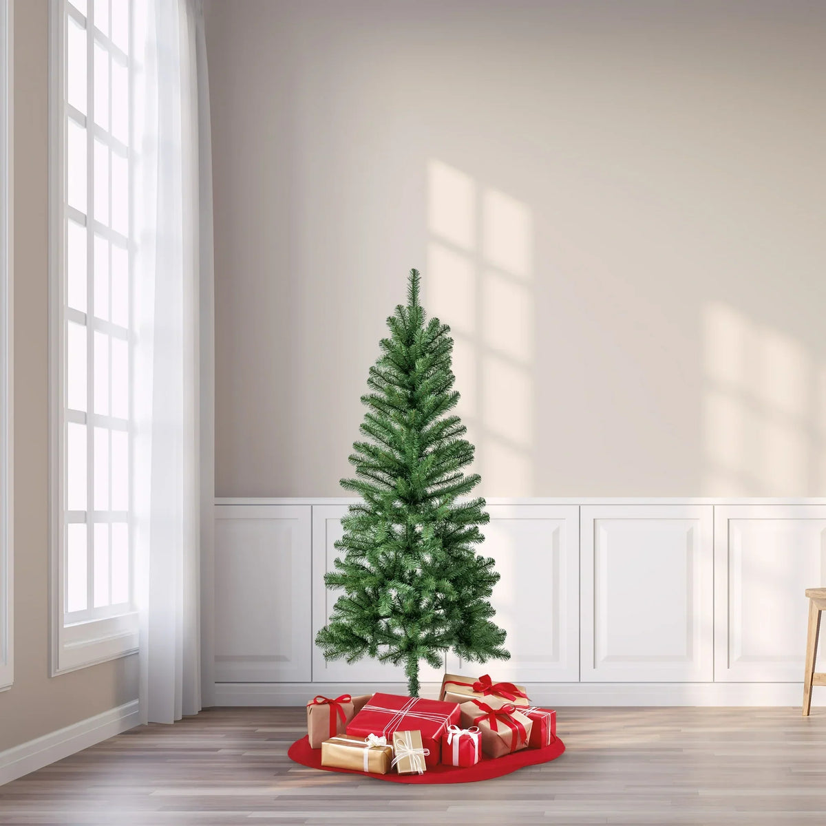 Green Artificial Christmas Tree 6' Wesley Pine