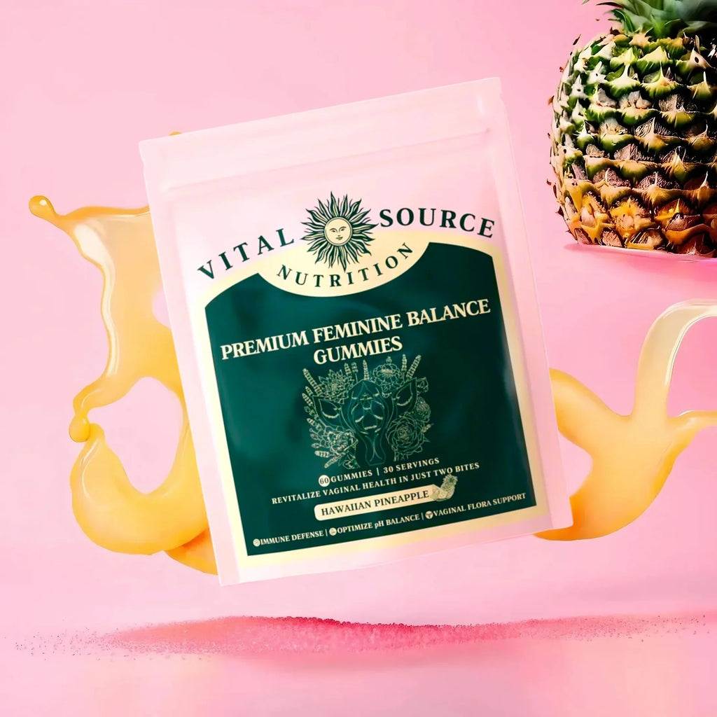 Feminine Balance Gummies - Pineapple Flavor - Vital Source Nutrition 60 count