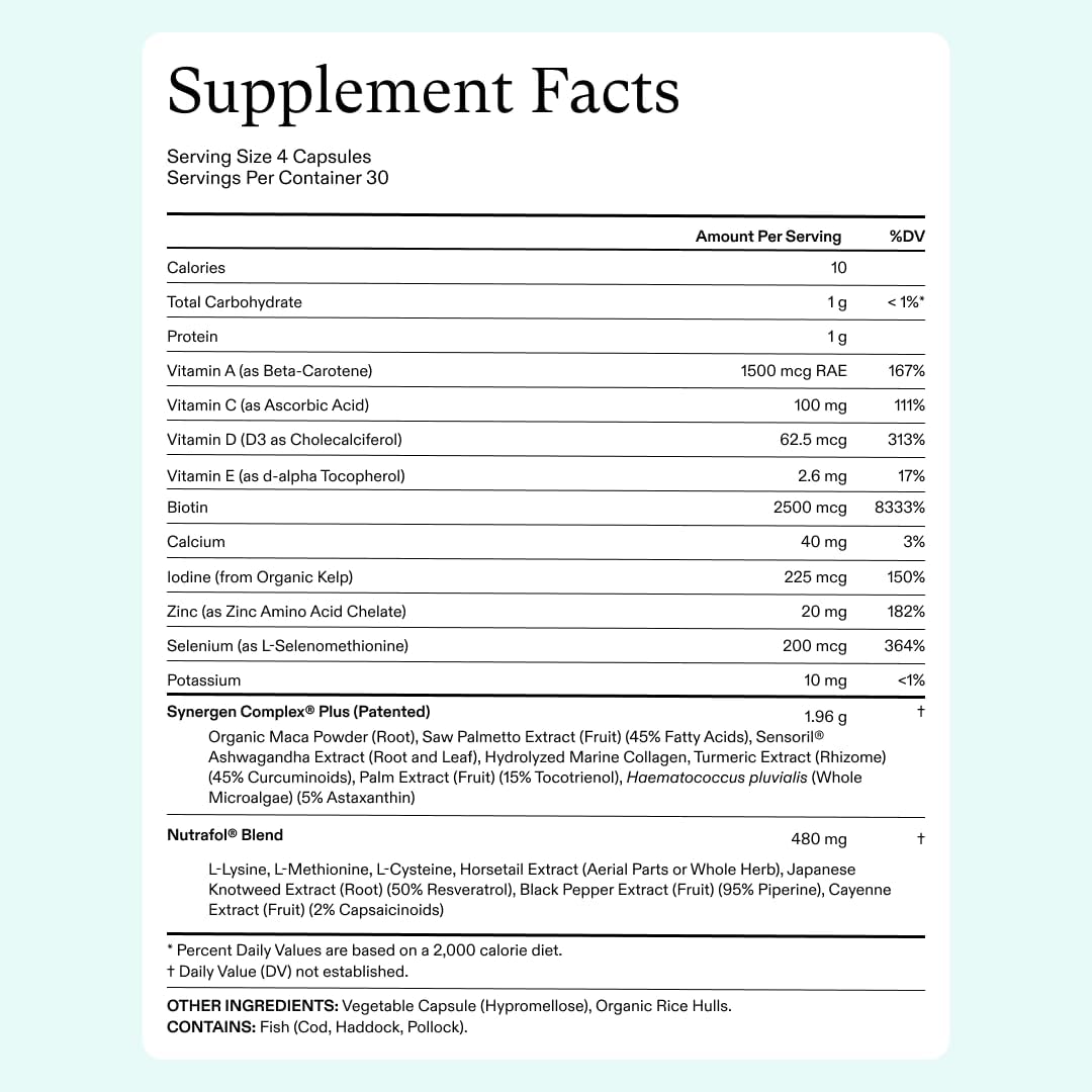 Women Nutrafol 1 month supply Hair Growth Balance health