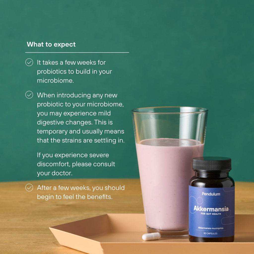 Pendulum Akkermansia Probiotic with Prebiotic Fiber for Gut Health