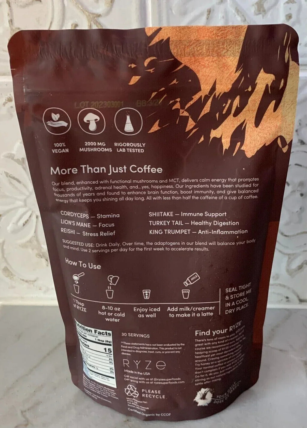 Mushroom coffee