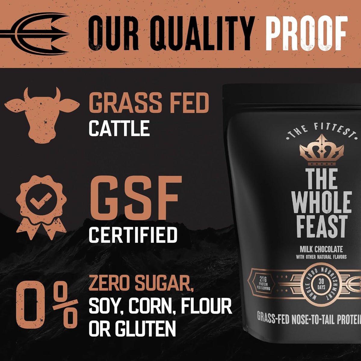 The Fittest Whole Feast Beef Protein Powder