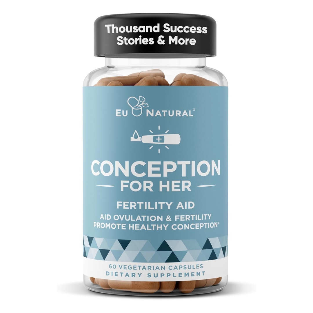 CONCEPTION FOR HER Fertility AID Supplements for Women - 60 Vegetarian Soft Capsules