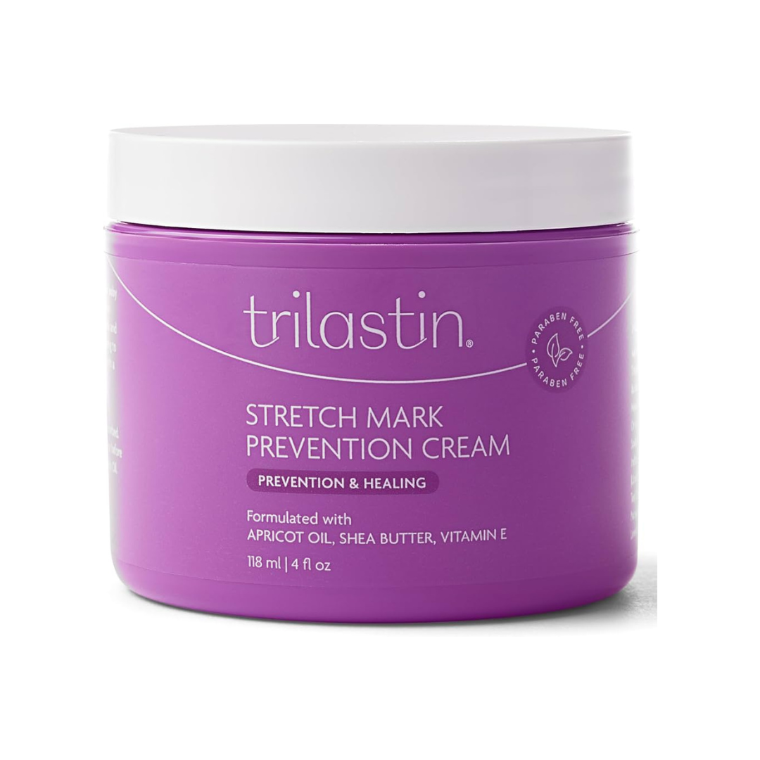 Trilastin Stretch Mark Cream Hydrating Belly Cream maternity body lotion for Pregnant Women- Shea Butter & Vitamin E - 4 oz