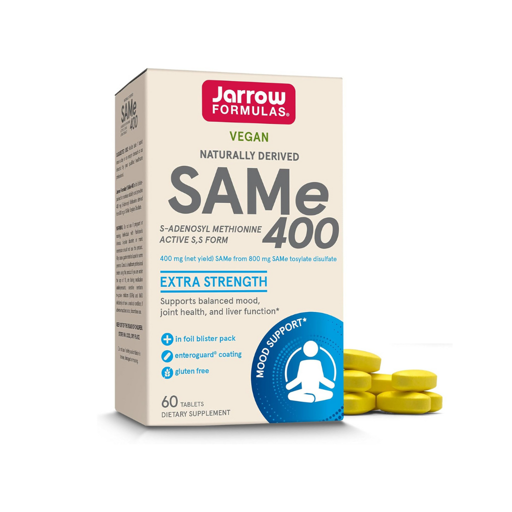 Jarrow Formulas SAMe 400 mg, Supports Joint Health, Liver Function, Brain Metabolism, 60 Tablets