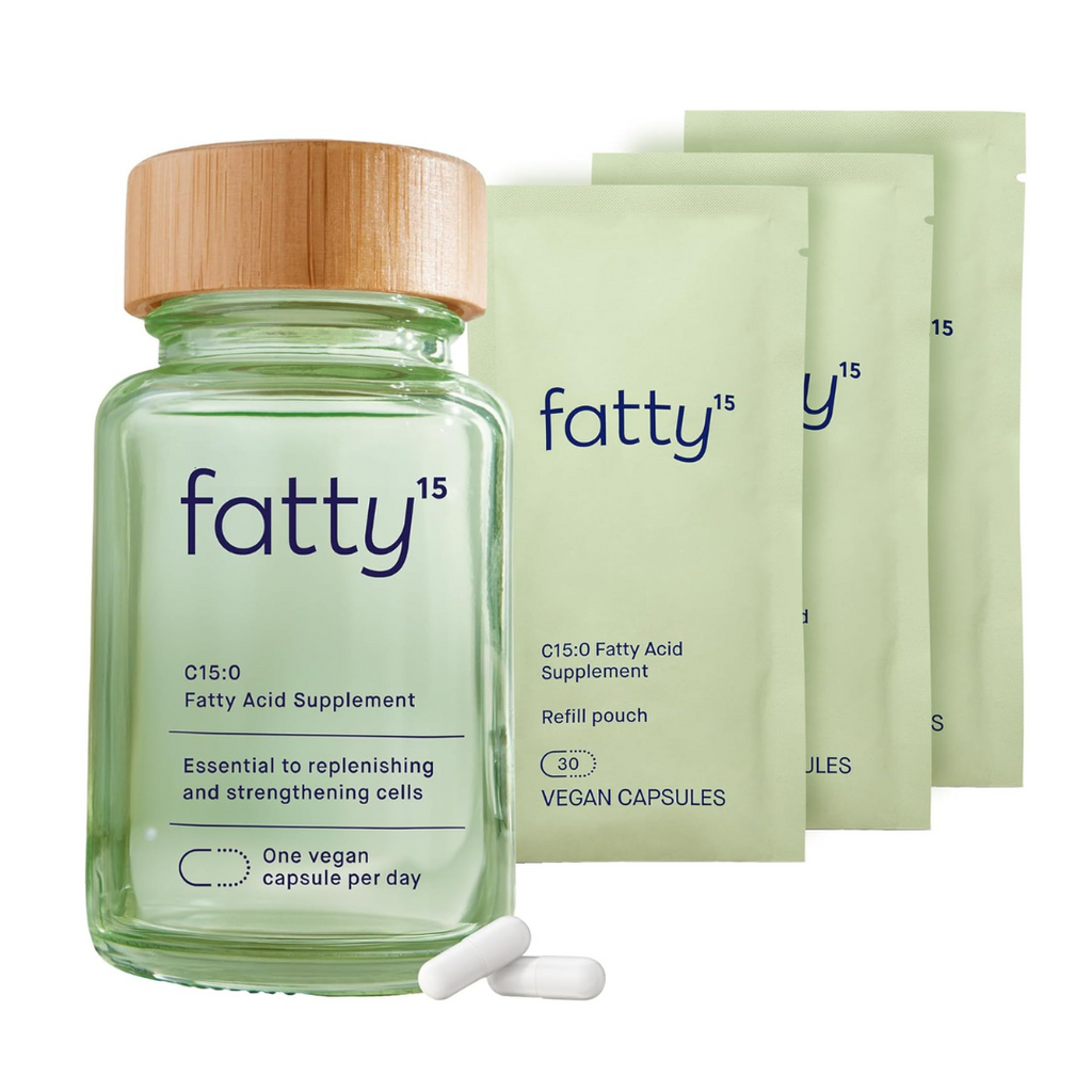 Fatty15 Fatty acid supplement C15:0 Pentadecanoic Acid Supplement The Longevity Nutrient - 90 Vegan Capsules