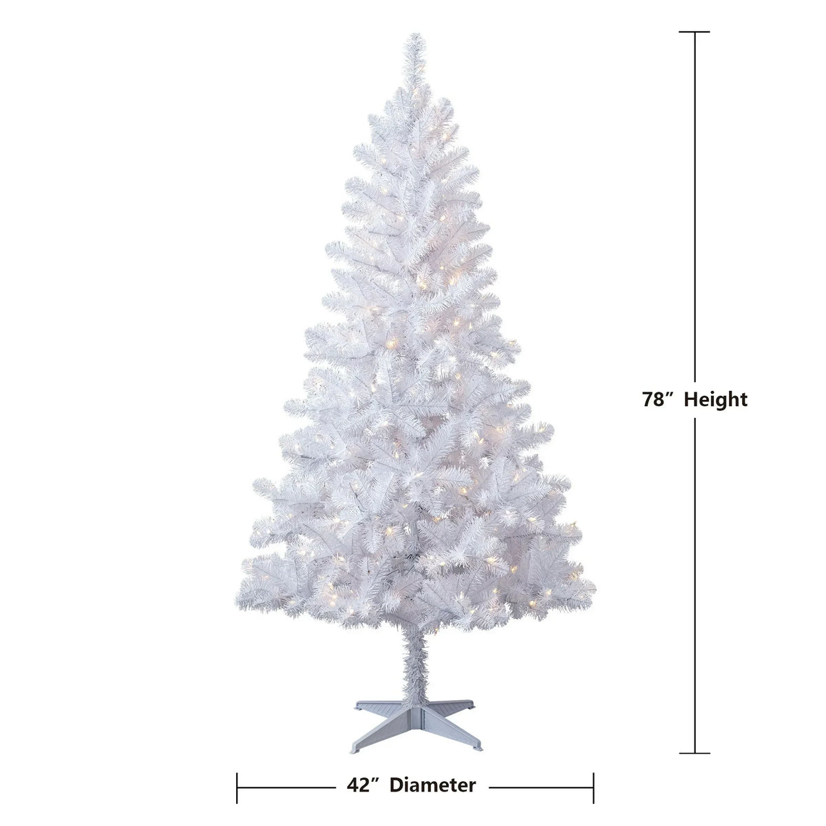 Christmas Tree artificial 6.5 feet with 250 color changing lights with stand