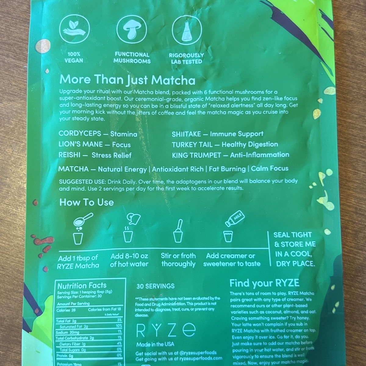 Mushroom Matcha RYZE 2 Pack - PHOTON