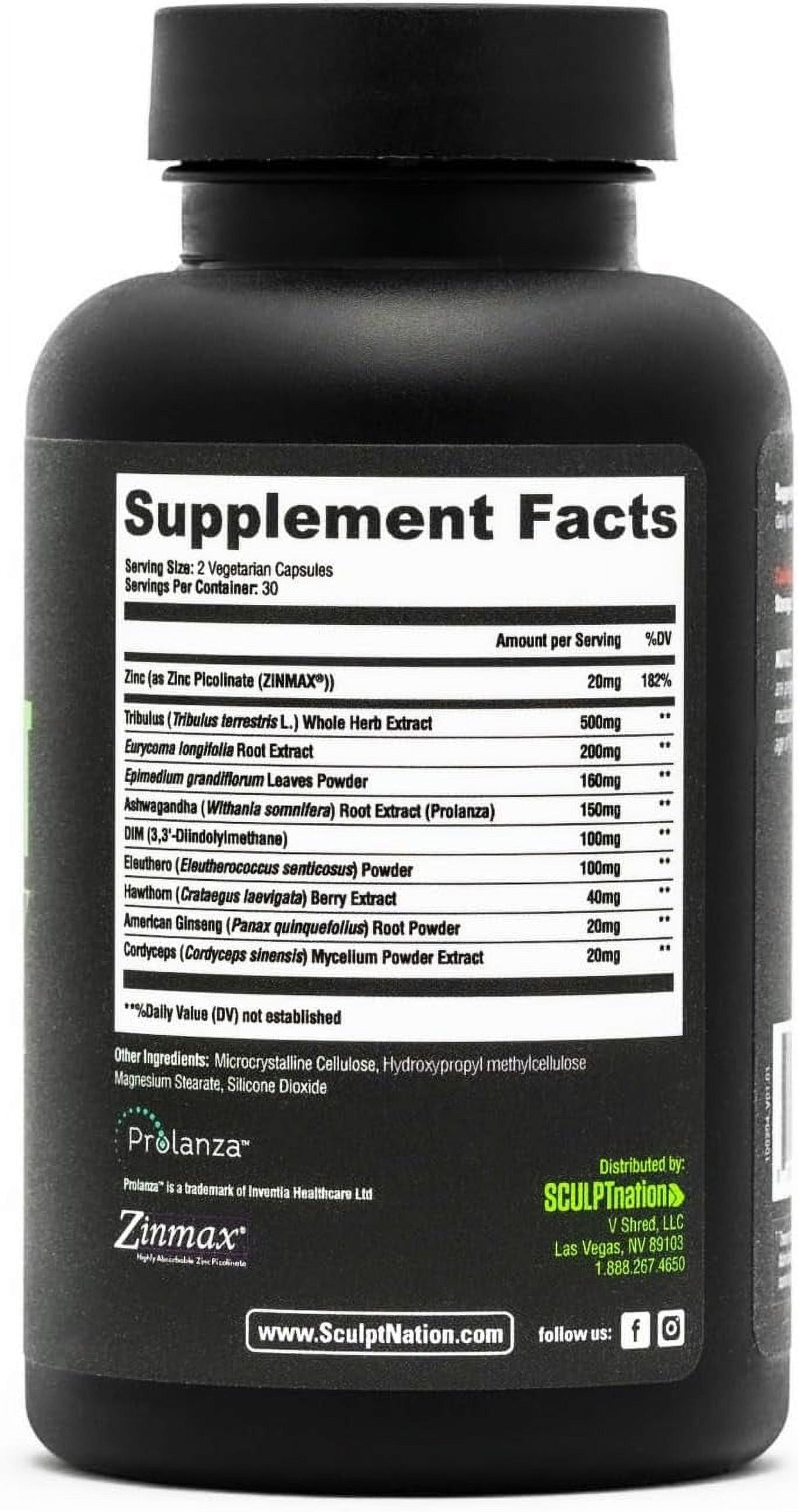 Sculpt Nation by V Shred Test Boost Max - Testosterone Supplement for Men testboost