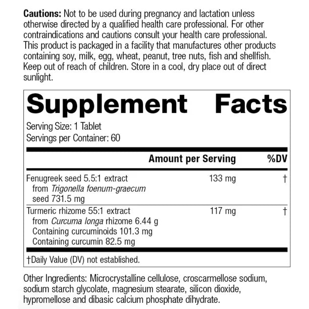Turmeric Forte MediHerb Curcumin Herbal Supplement – MediHerb 60 Tablets (M1448)