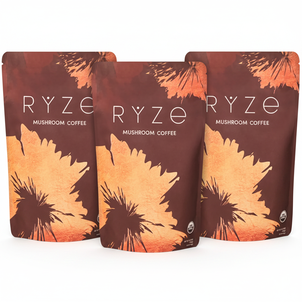 RYZE Mushroom Coffee - White Background