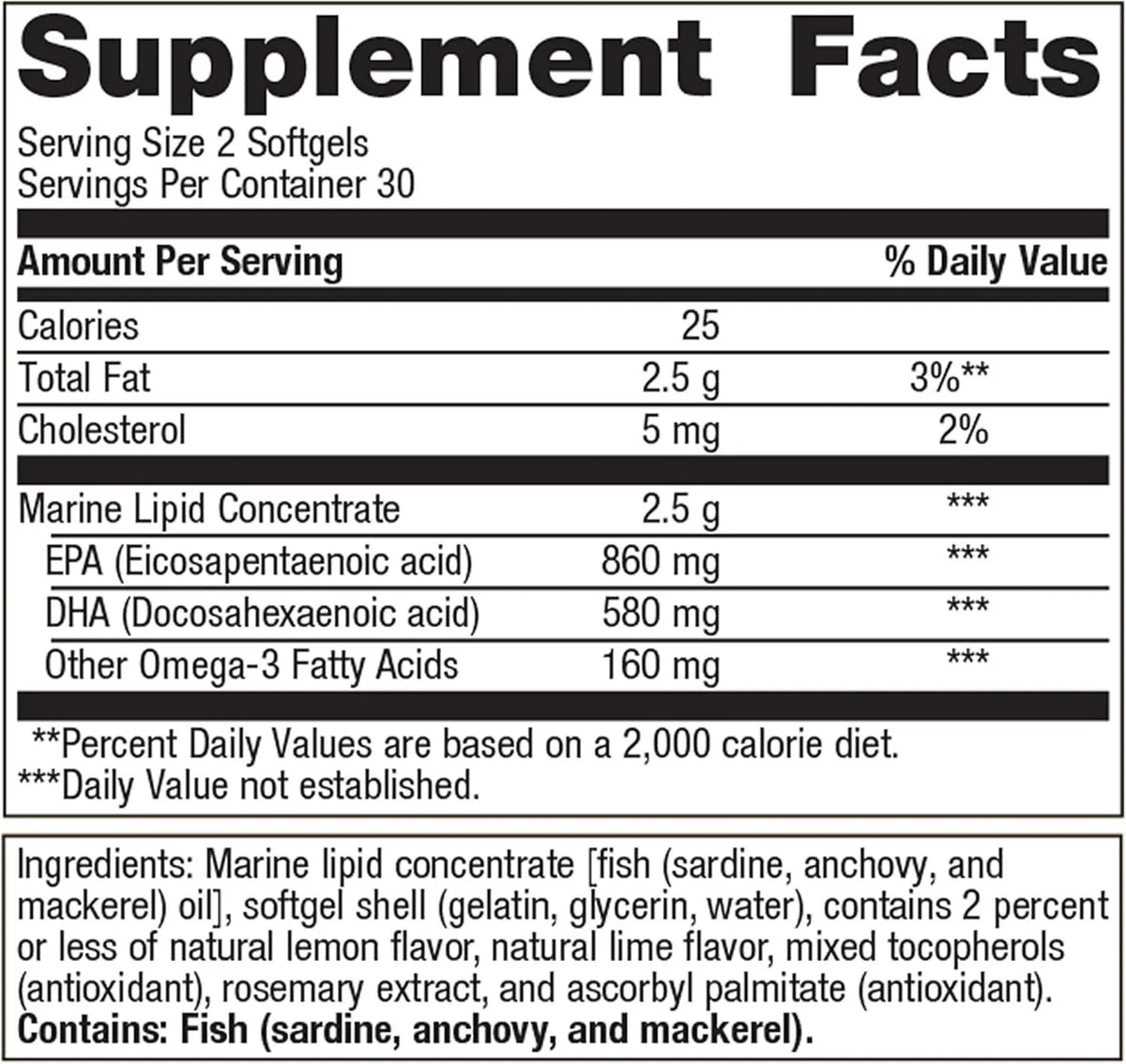 Metagenics OmegaGenics 1000 mg - High Potency Omega-3 Fish Oil Supplement - 60 softgels