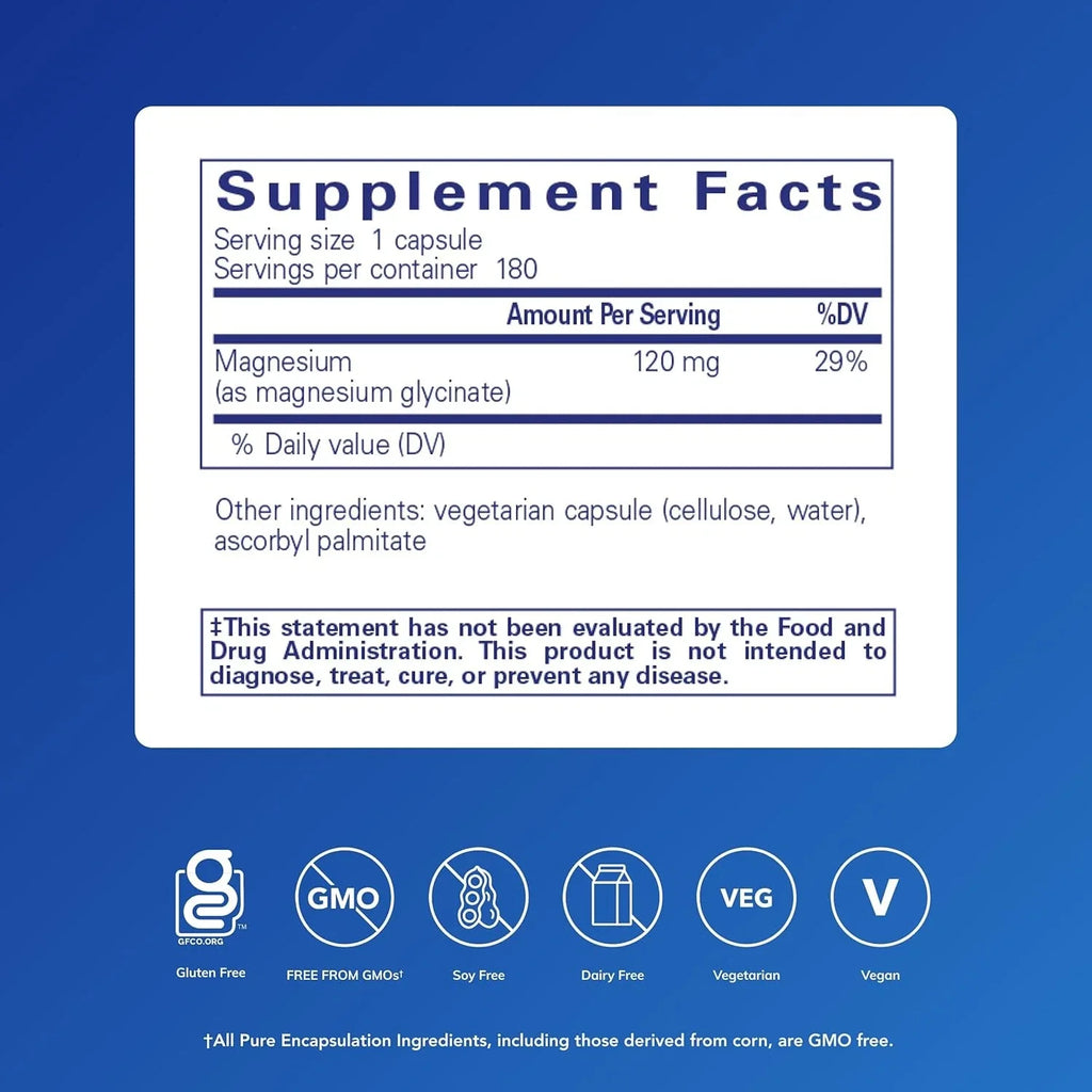 Pure Encapsulations Magnesium Glycinate - Supplement