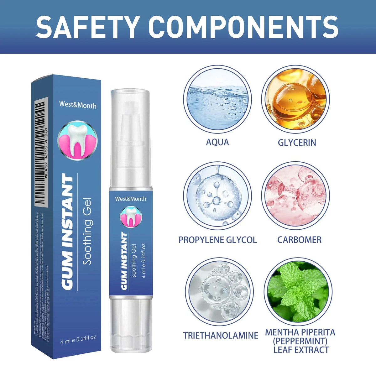 Gum Protect Repair Gel - Gum Instant Soothing Gel Receding Gums Therapy Inflammation Care Relief Gel