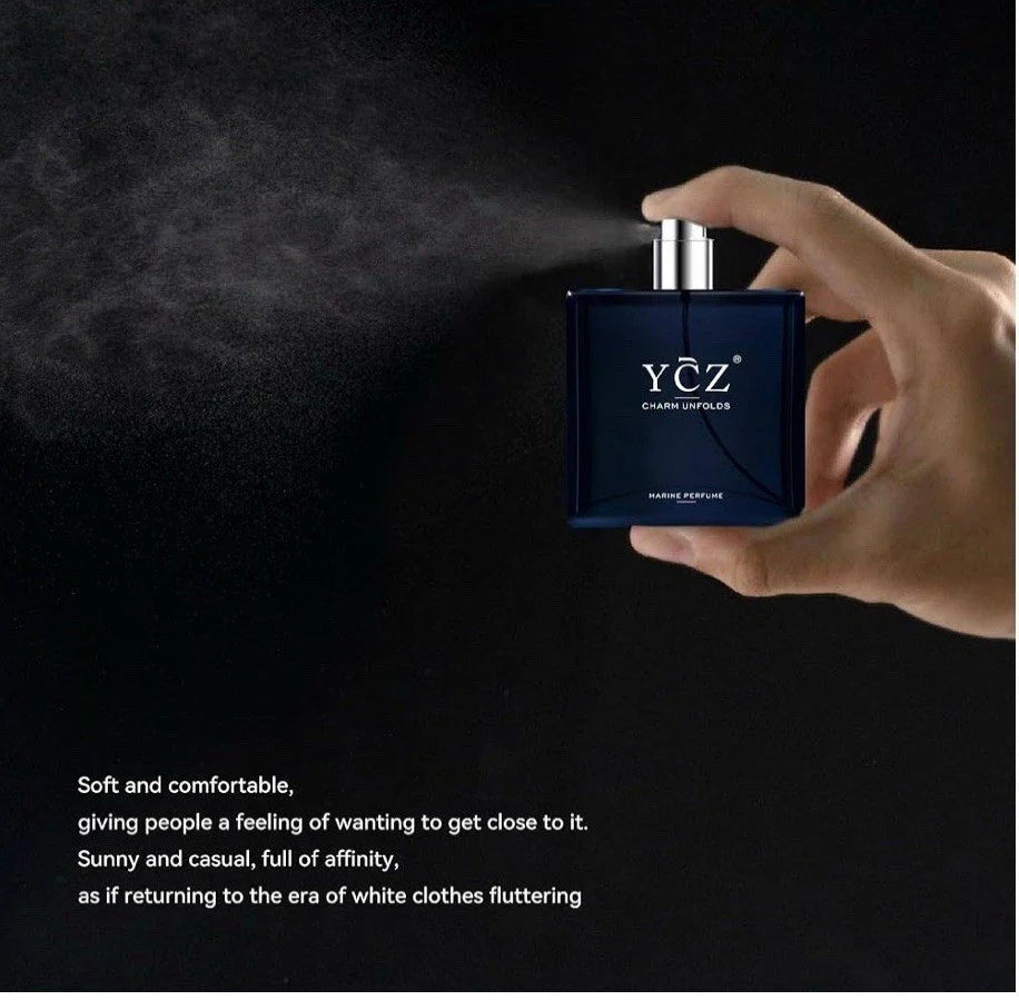 YCZ Charm Unfolds Men's Marine Cologne Perfume for Men - 1.7 fl oz (50ml) Natural