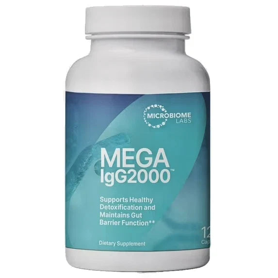 Microbiome Labs Mega IgG2000 maintains gut barrier 120 capsules